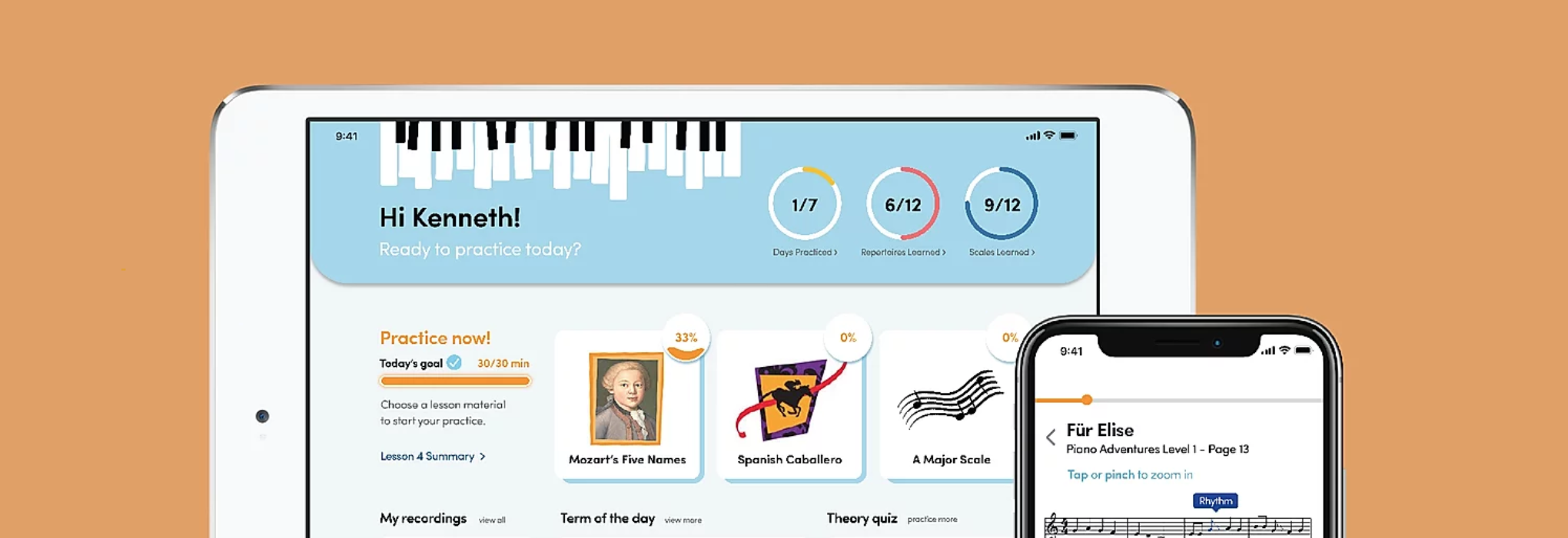 Two mockups of the final design