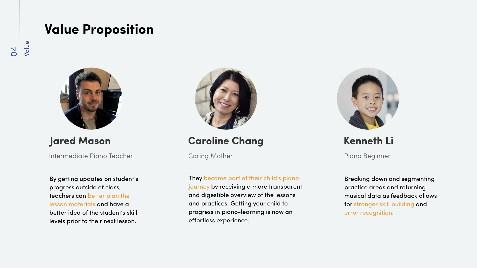 Value propositions for teachers, parents and students