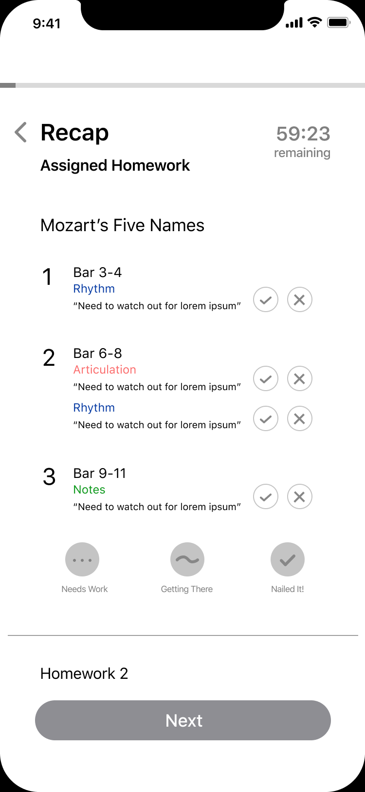 1st set of wireframes for Ensemble